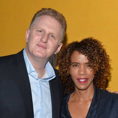 Michael Rapaport with his current wife, Kebe Dunn.